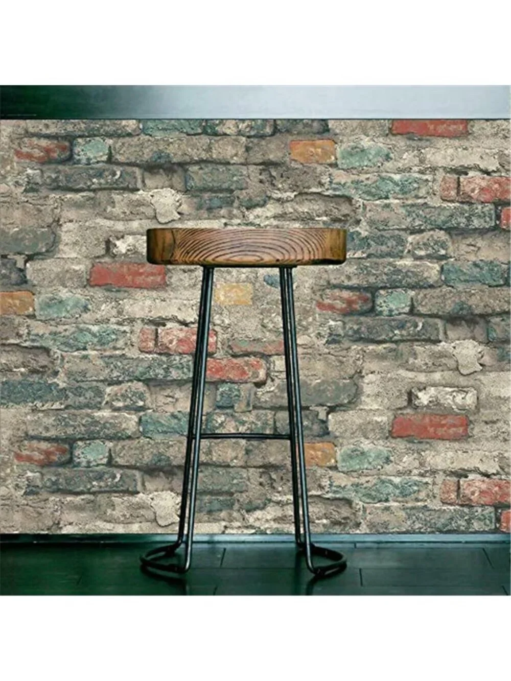 Peel Stick Wallpaper Teal Modern Removable Vinyl Wall Decor Washable
